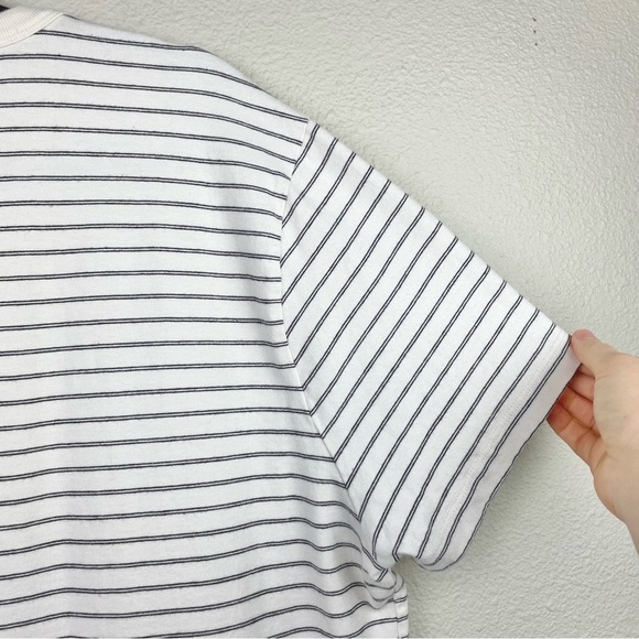 Madewell Men's Large Garment-Dyed Allday Crewneck Tee Stripes Lighthouse T-Shirt - Picture 12 of 16